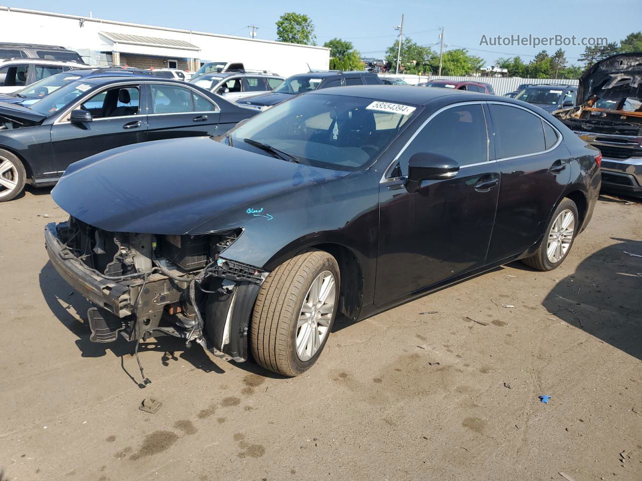 2014 Lexus Es 350 Black vin: JTHBK1GG0E2118622