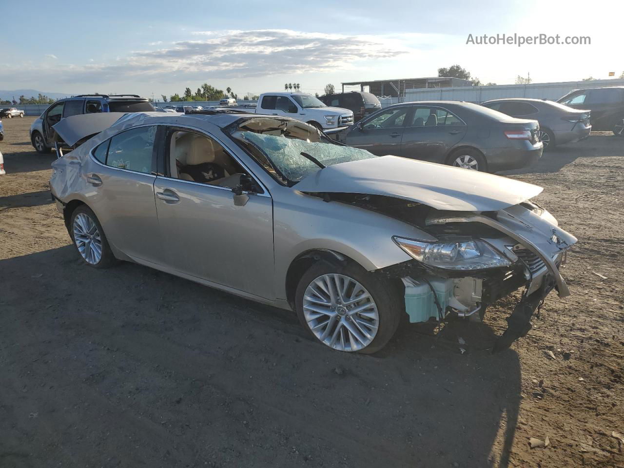 2014 Lexus Es 350 Желто-коричневый vin: JTHBK1GG0E2119575