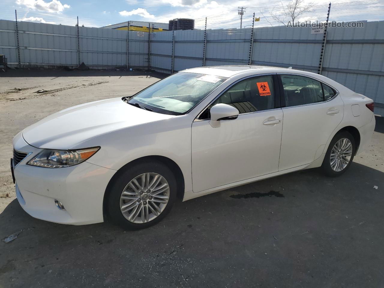 2014 Lexus Es 350 White vin: JTHBK1GG0E2121083