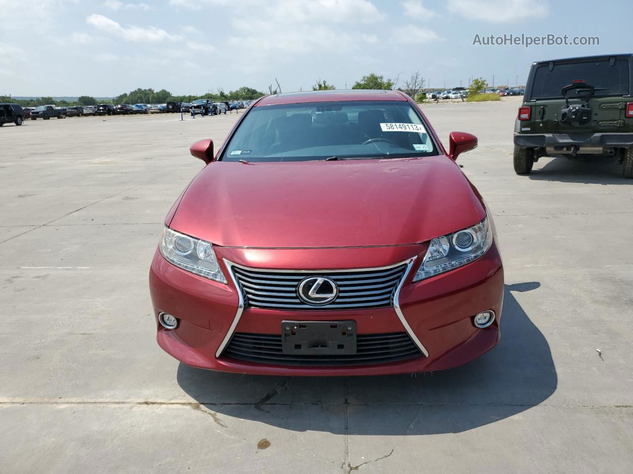 2014 Lexus Es 350 Red vin: JTHBK1GG0E2122282