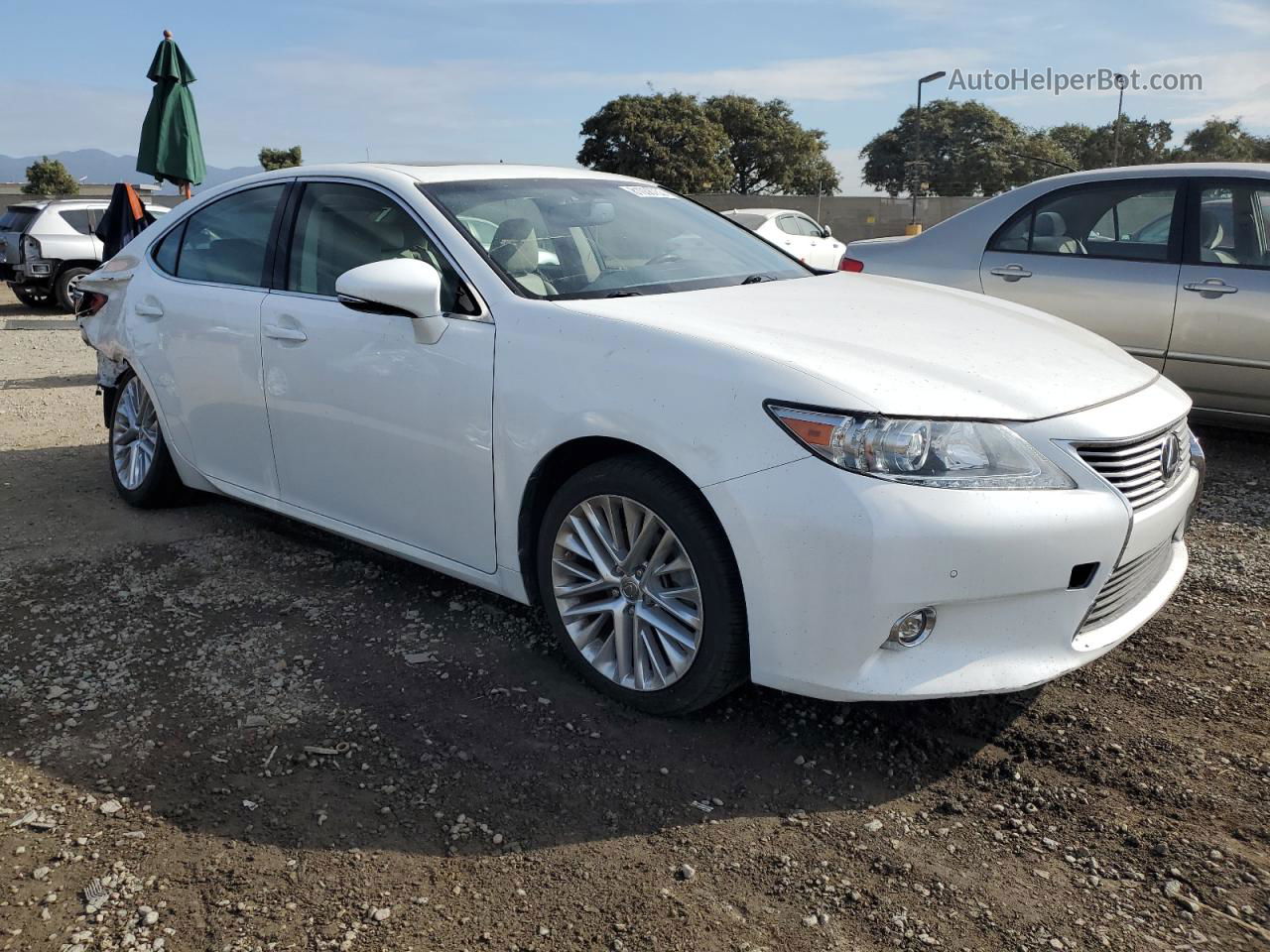 2014 Lexus Es 350 White vin: JTHBK1GG0E2140944