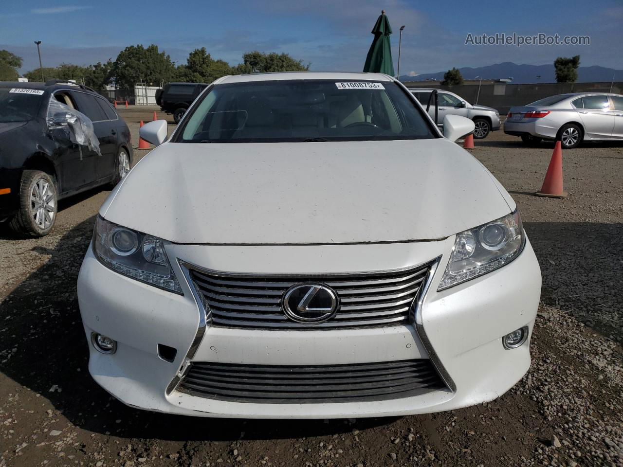 2014 Lexus Es 350 White vin: JTHBK1GG0E2140944