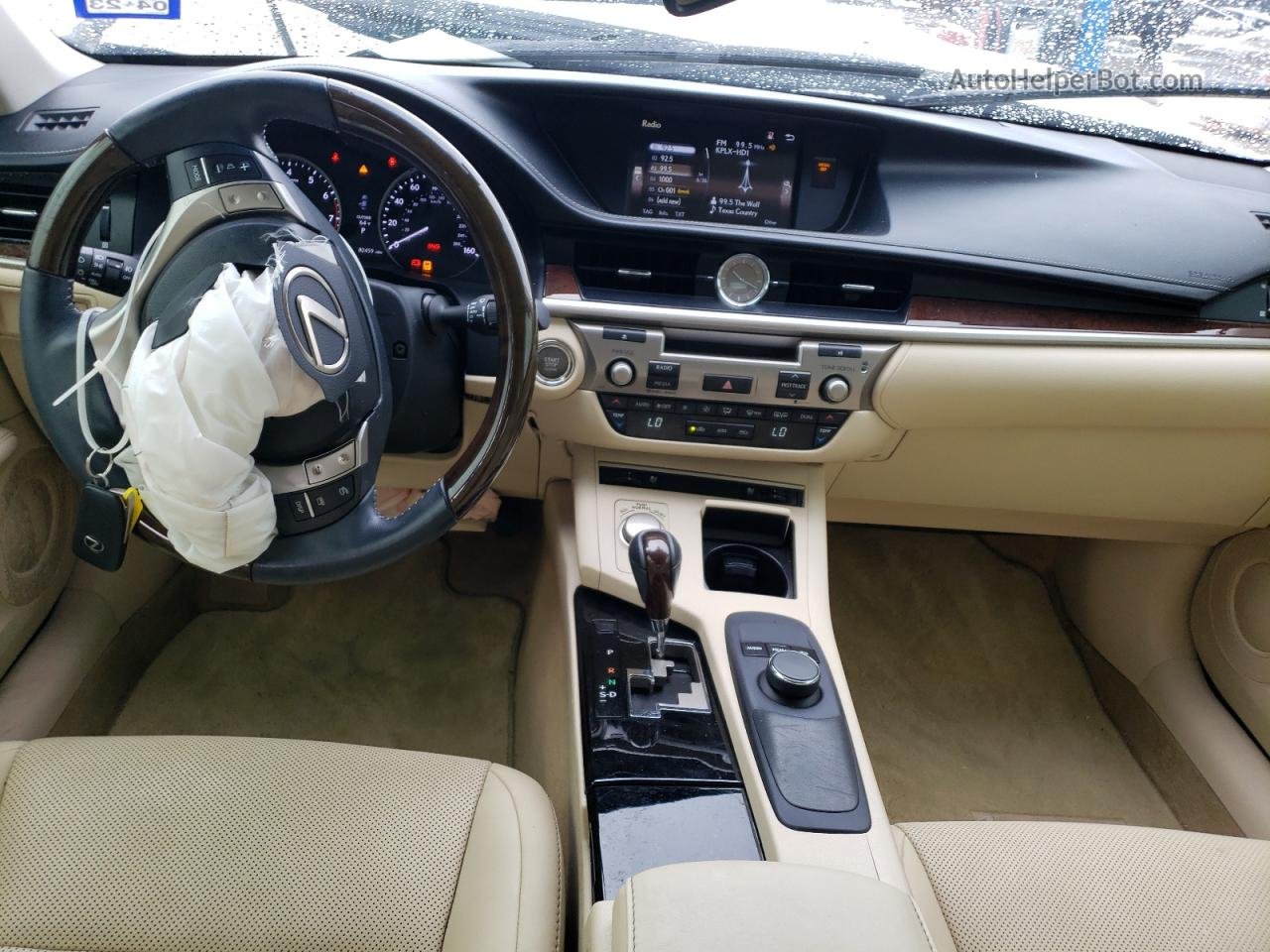 2015 Lexus Es 350 White vin: JTHBK1GG0F2153193