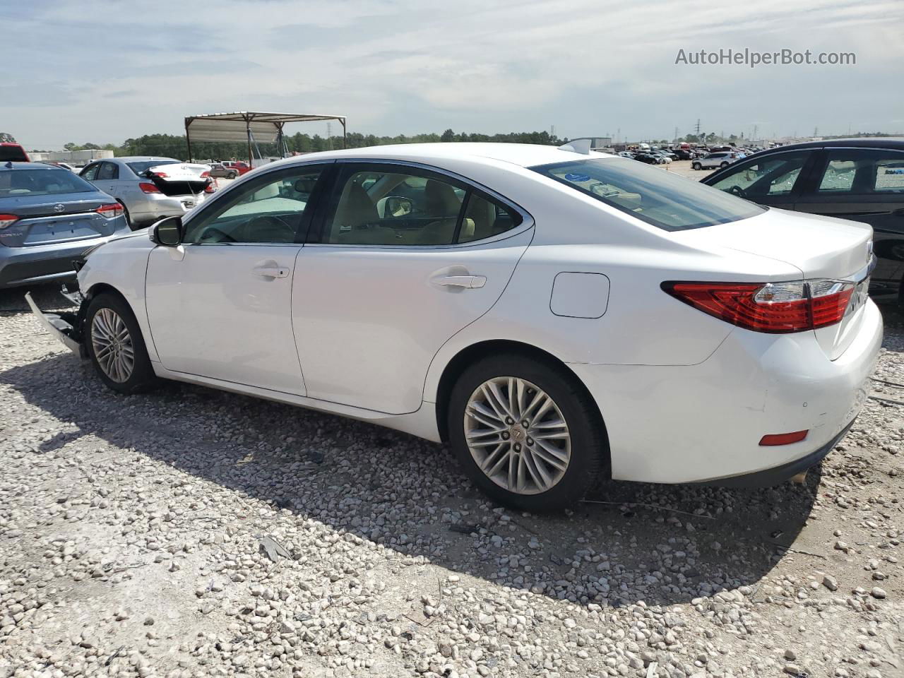 2015 Lexus Es 350 White vin: JTHBK1GG0F2158605