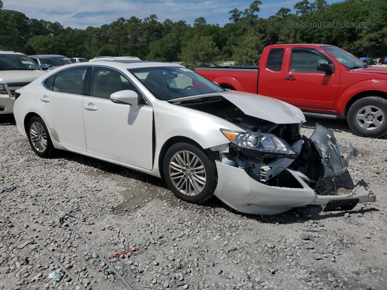 2015 Lexus Es 350 White vin: JTHBK1GG0F2158605