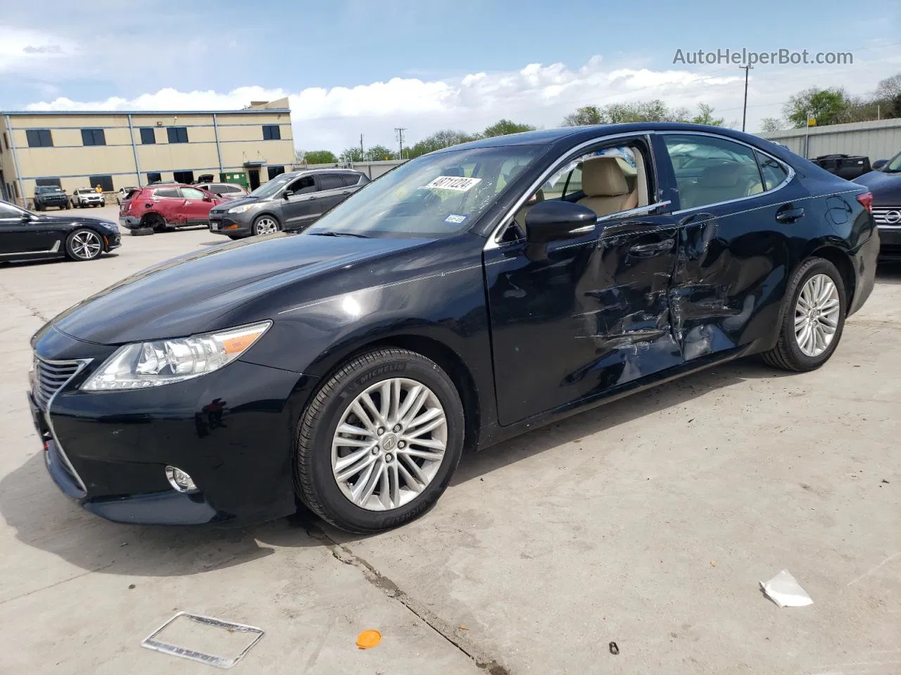 2015 Lexus Es 350 Black vin: JTHBK1GG0F2162783