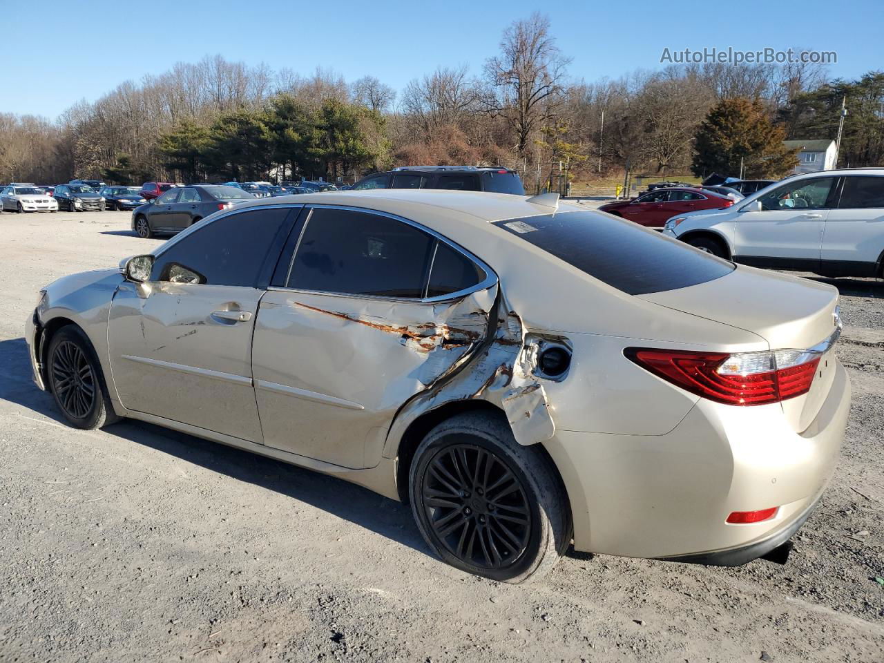 2015 Lexus Es 350 Желто-коричневый vin: JTHBK1GG0F2169541