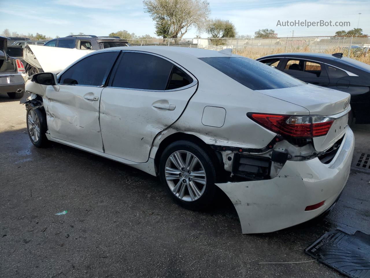 2015 Lexus Es 350 White vin: JTHBK1GG0F2176330