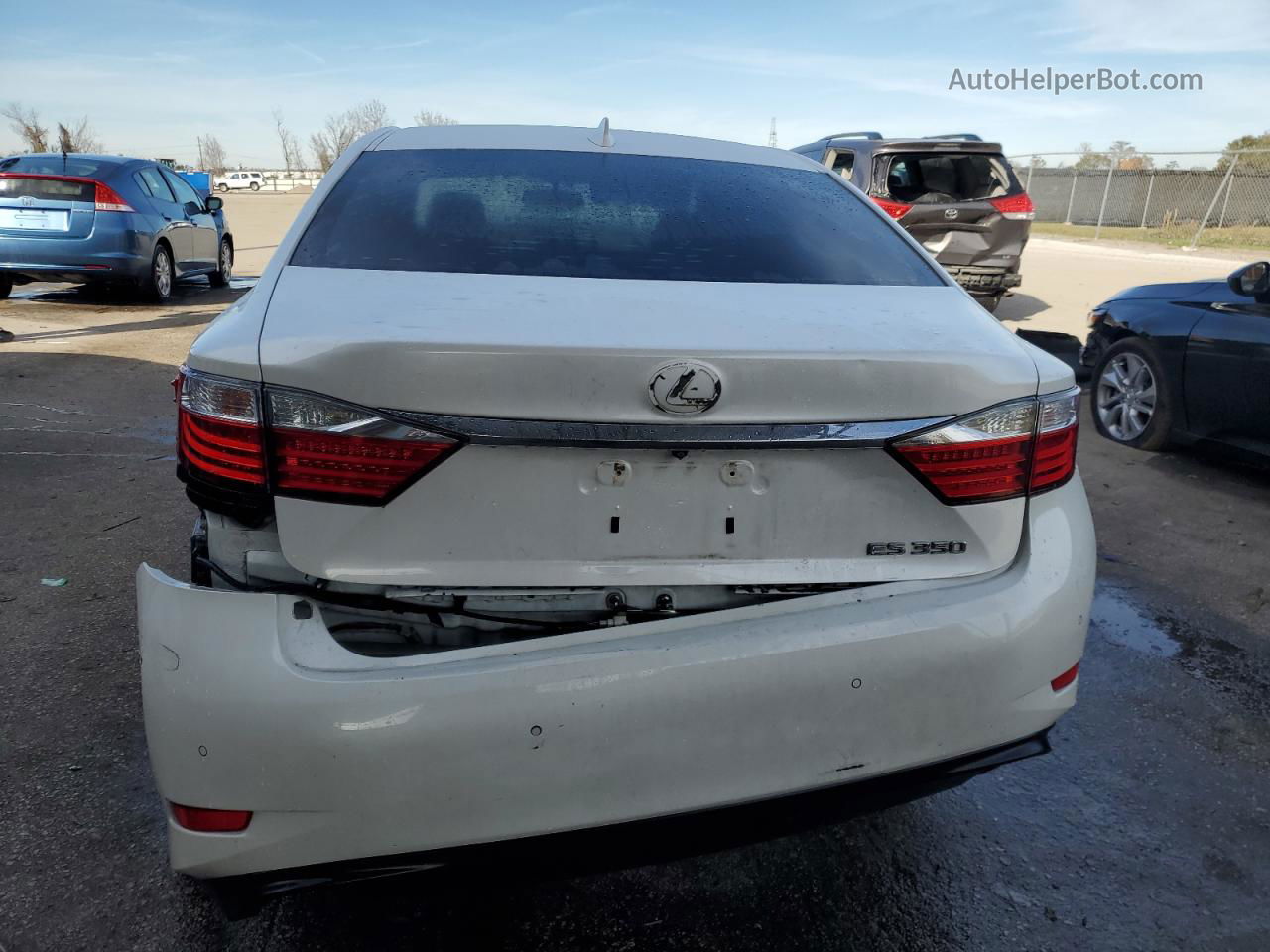 2015 Lexus Es 350 White vin: JTHBK1GG0F2176330