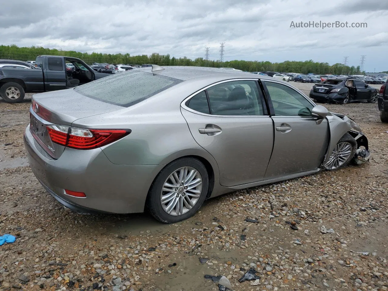 2015 Lexus Es 350 Бежевый vin: JTHBK1GG0F2177008