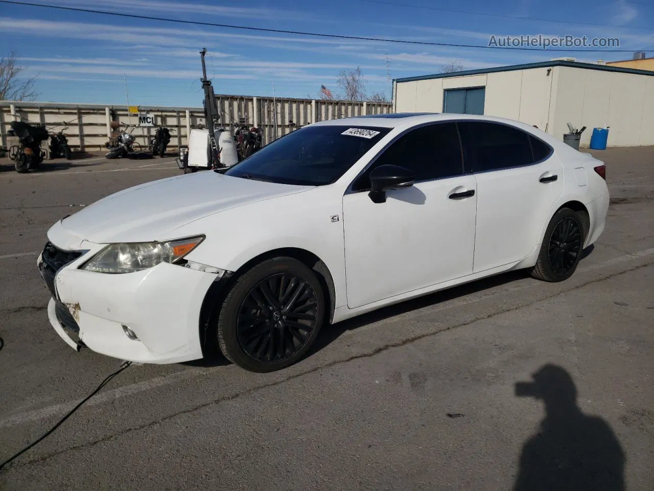 2015 Lexus Es 350 White vin: JTHBK1GG0F2179342