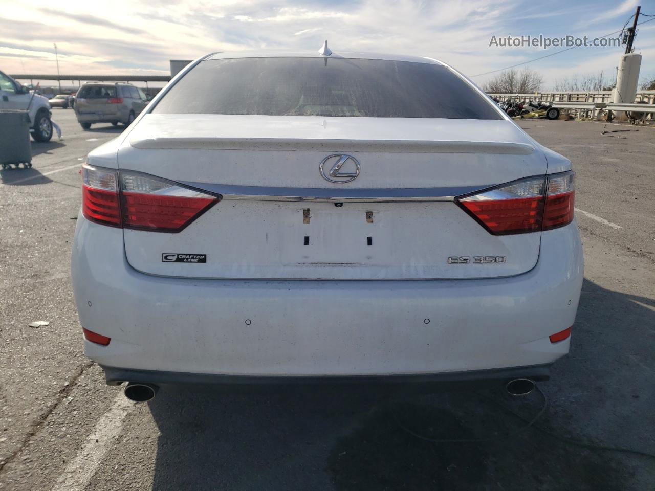 2015 Lexus Es 350 White vin: JTHBK1GG0F2179342