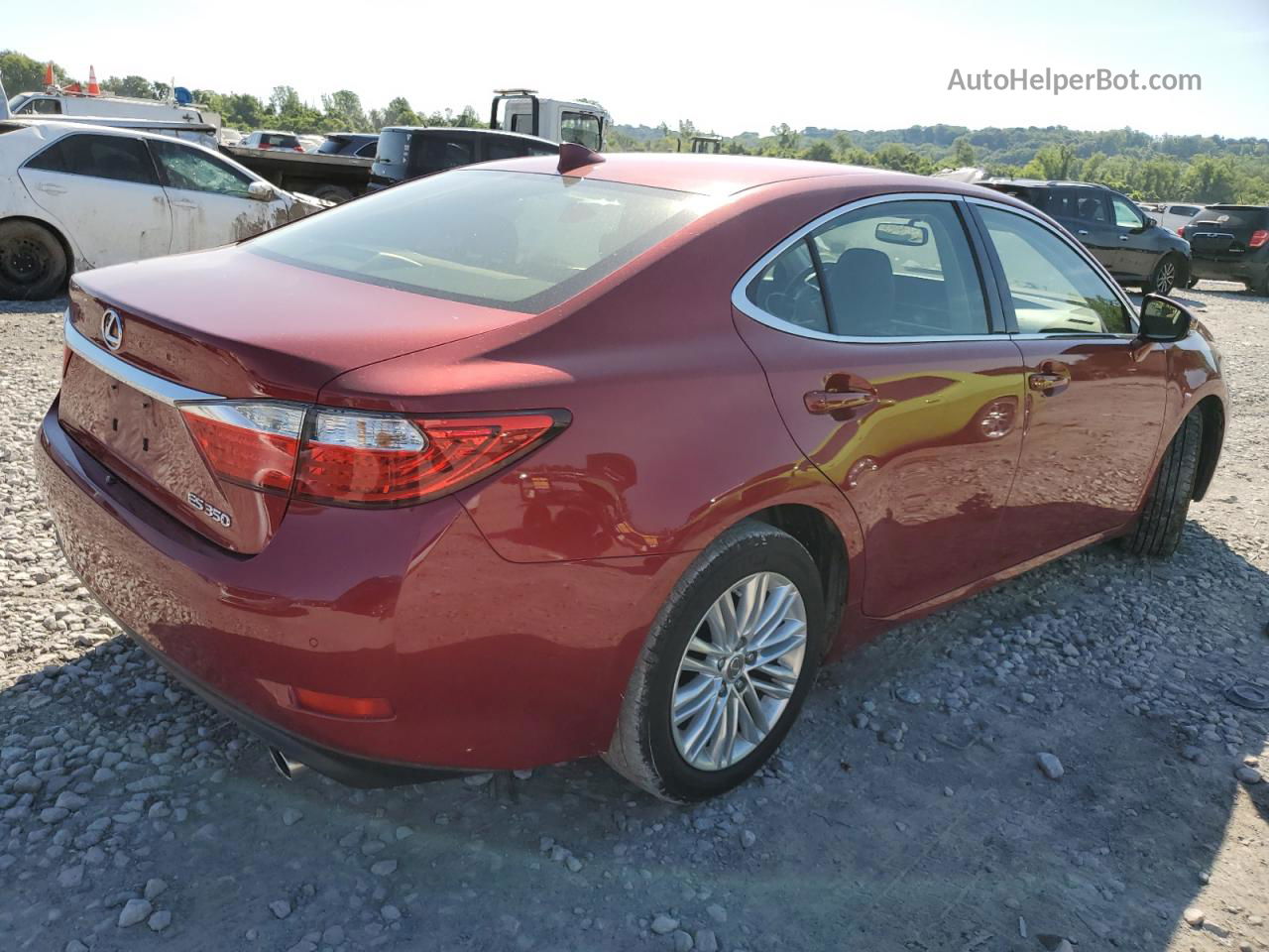 2015 Lexus Es 350 Red vin: JTHBK1GG0F2180538