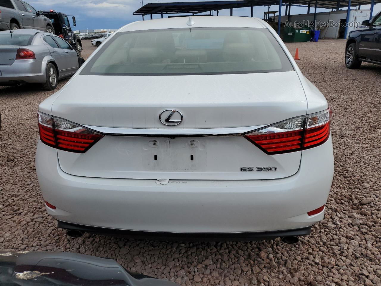 2015 Lexus Es 350 White vin: JTHBK1GG0F2197629