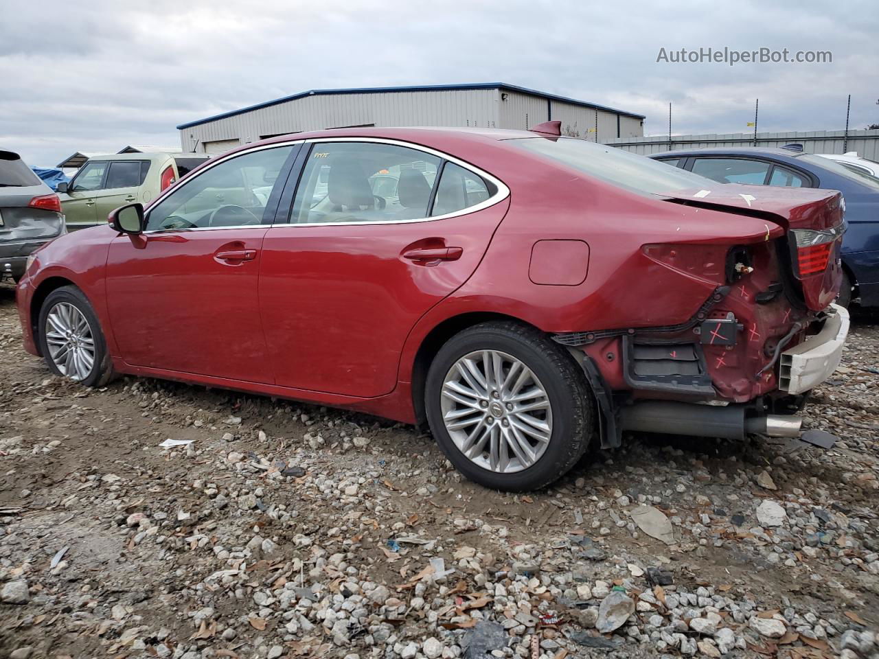 2015 Lexus Es 350 Red vin: JTHBK1GG0F2203350