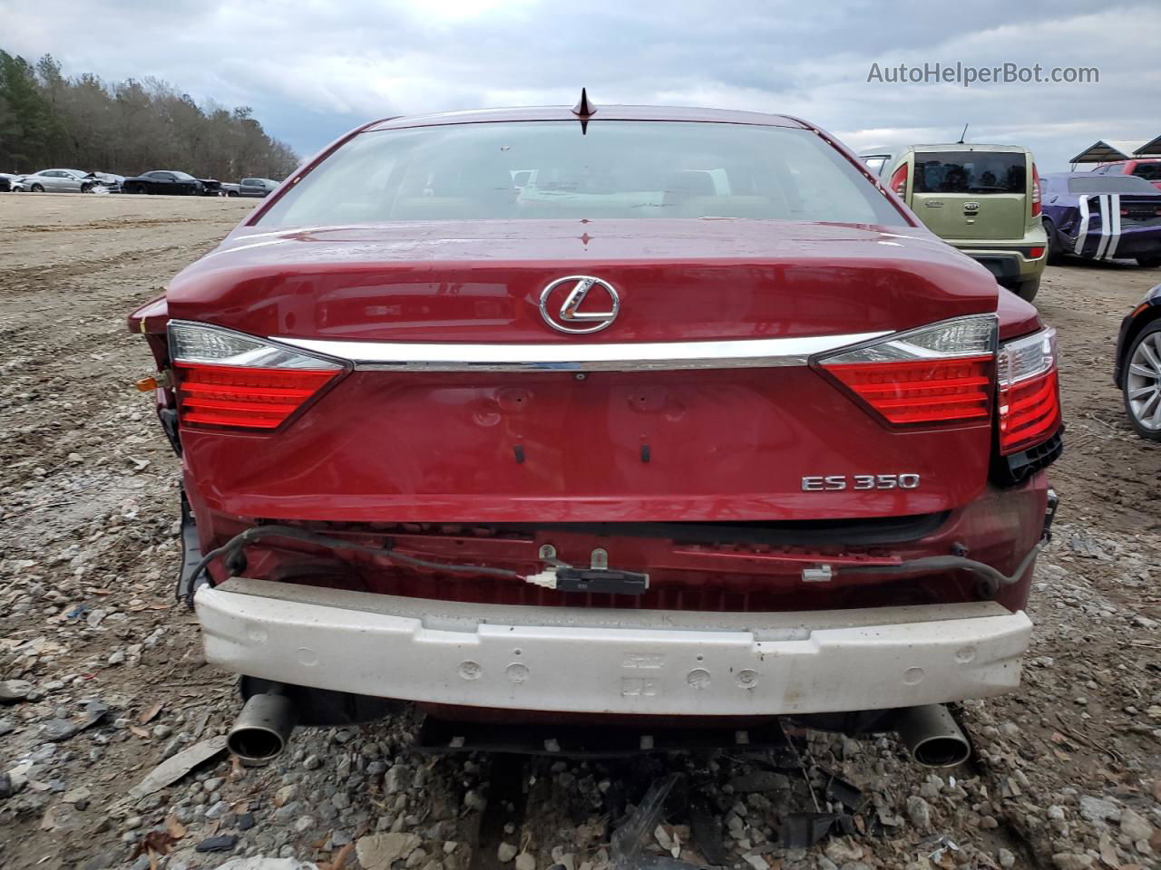 2015 Lexus Es 350 Red vin: JTHBK1GG0F2203350