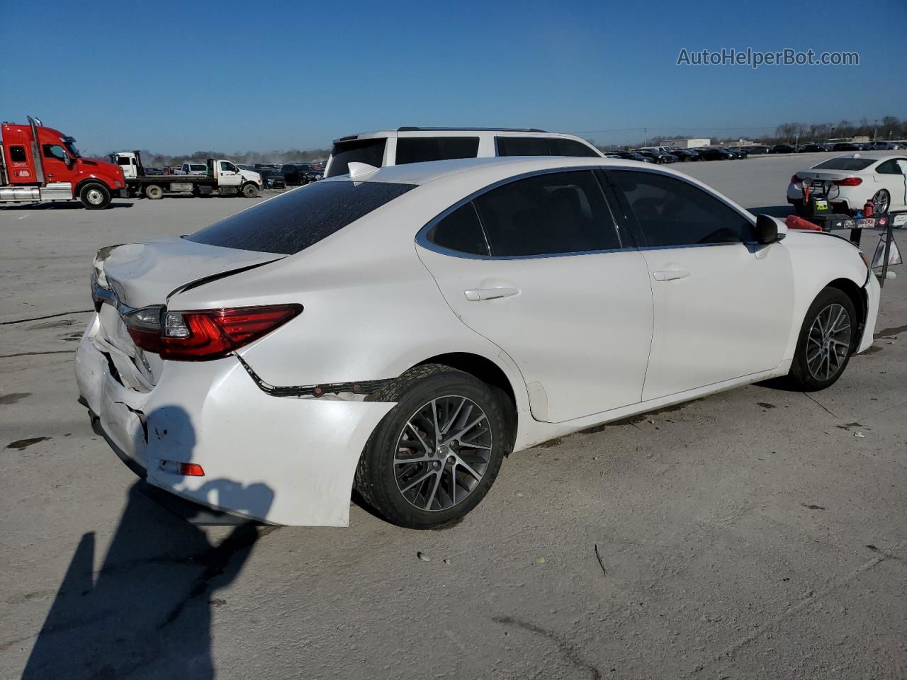 2016 Lexus Es 350 White vin: JTHBK1GG0G2232090