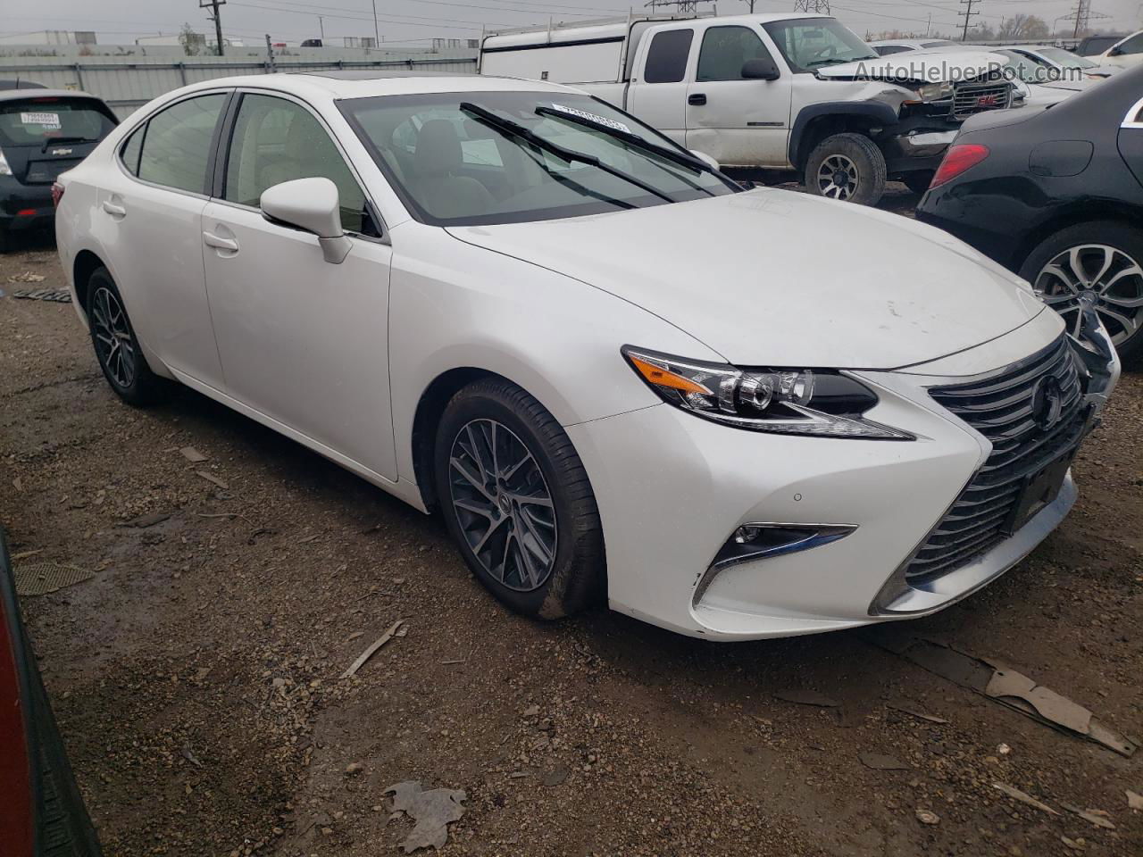 2017 Lexus Es 350 White vin: JTHBK1GG0H2250235