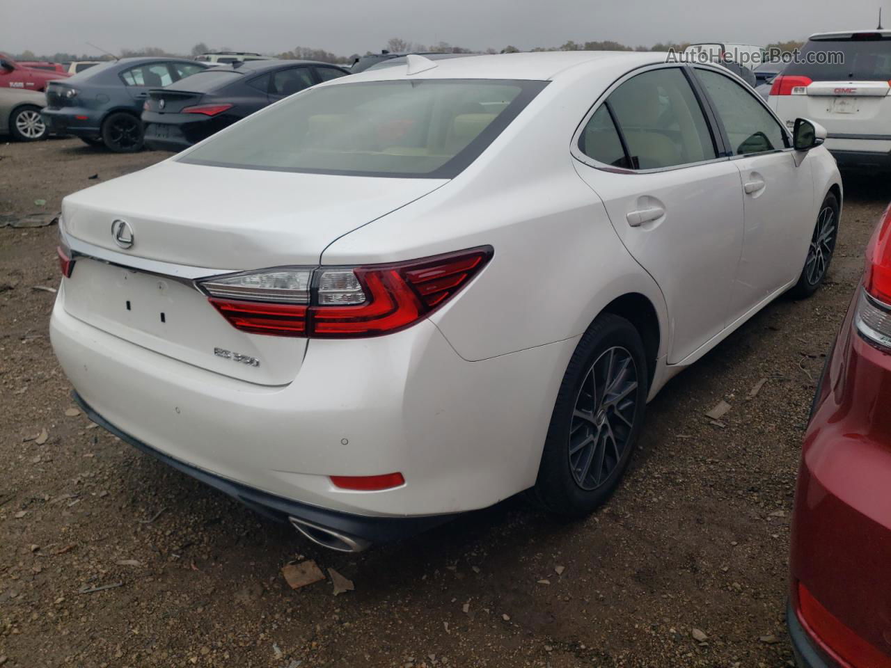 2017 Lexus Es 350 White vin: JTHBK1GG0H2250235