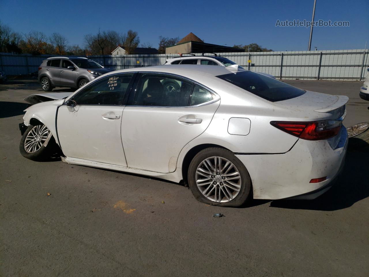 2017 Lexus Es 350 Белый vin: JTHBK1GG0H2255158