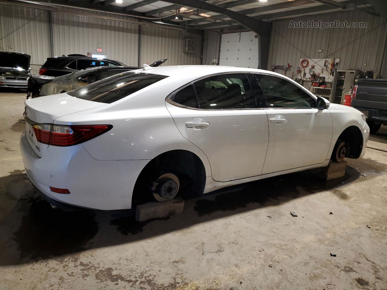 2013 Lexus Es 350 White vin: JTHBK1GG1D2012162