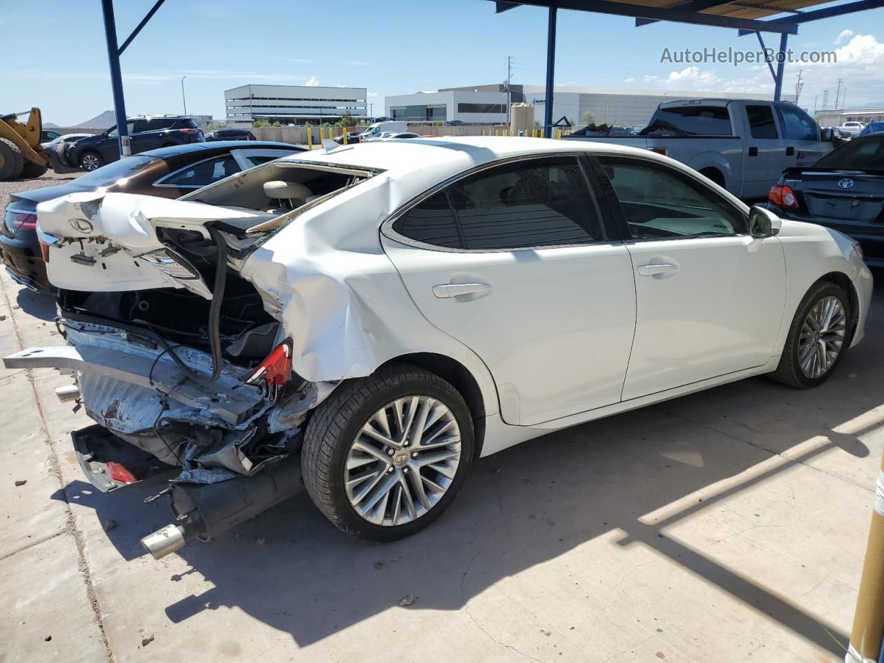 2013 Lexus Es 350 White vin: JTHBK1GG1D2013652