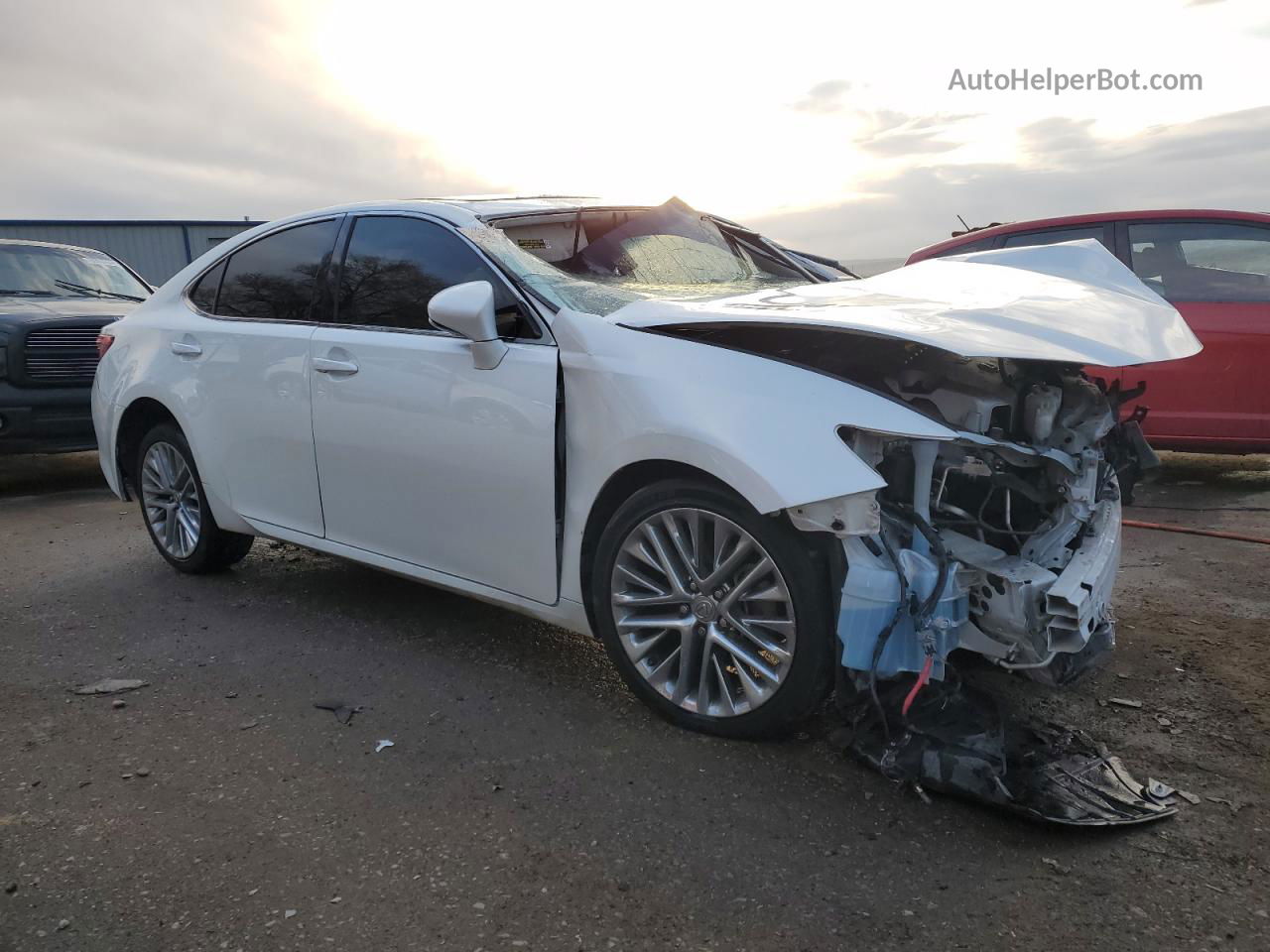 2013 Lexus Es 350 Белый vin: JTHBK1GG1D2060857