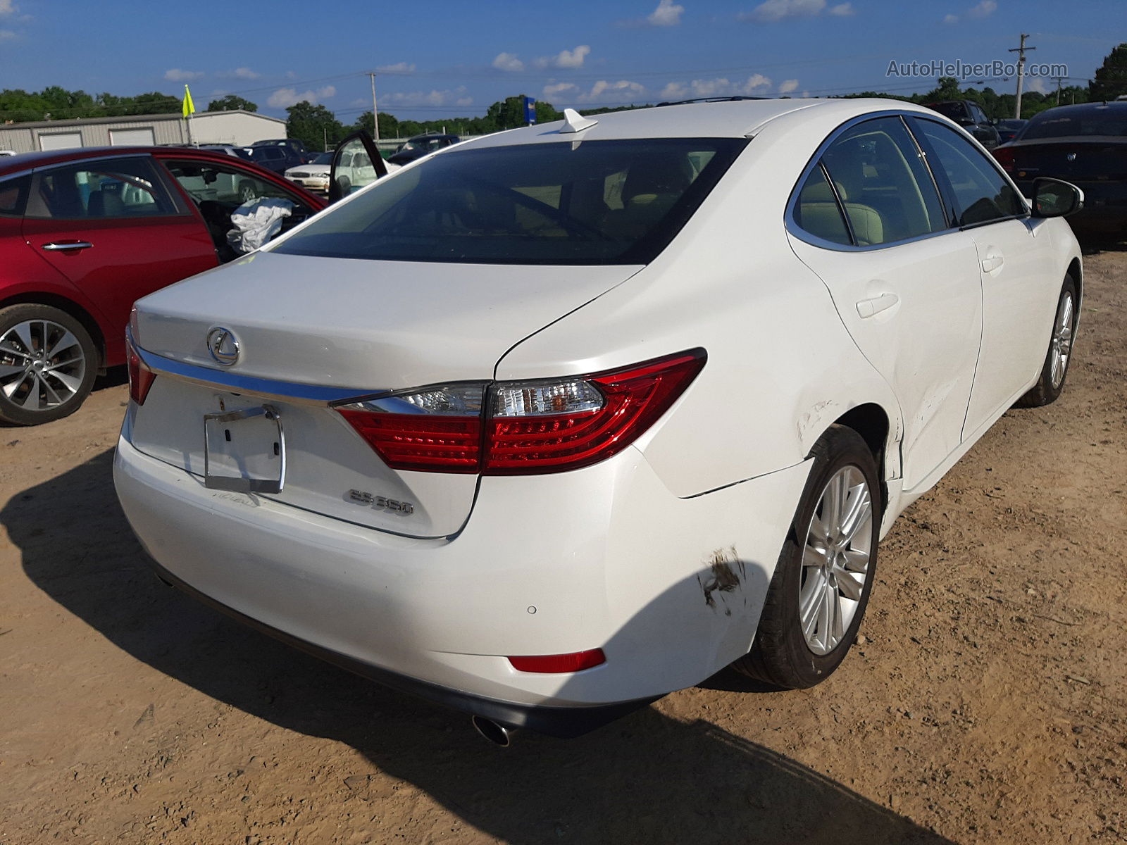 2014 Lexus Es 350 White vin: JTHBK1GG1E2086912