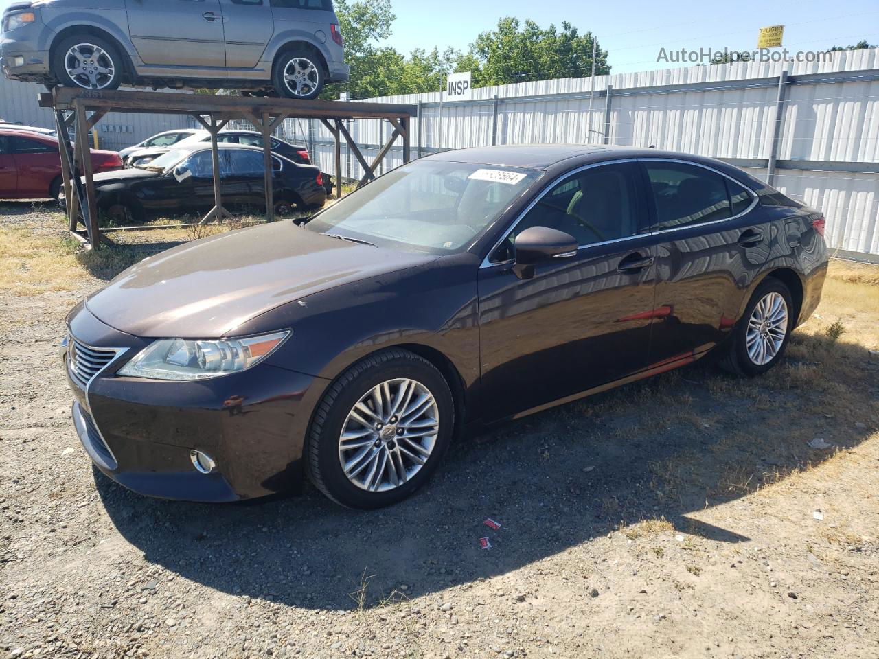 2014 Lexus Es 350 Brown vin: JTHBK1GG1E2087395