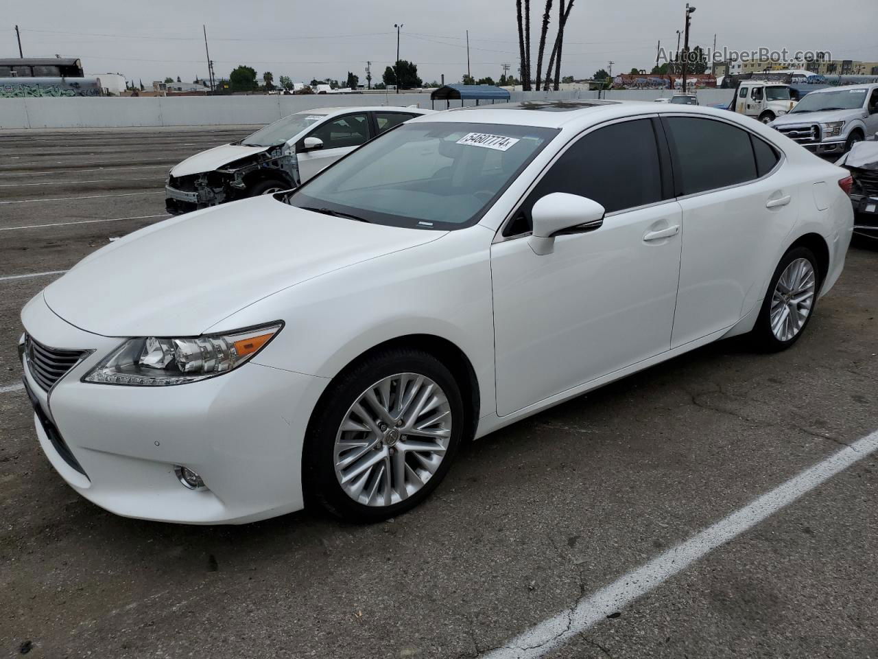 2014 Lexus Es 350 White vin: JTHBK1GG1E2104986