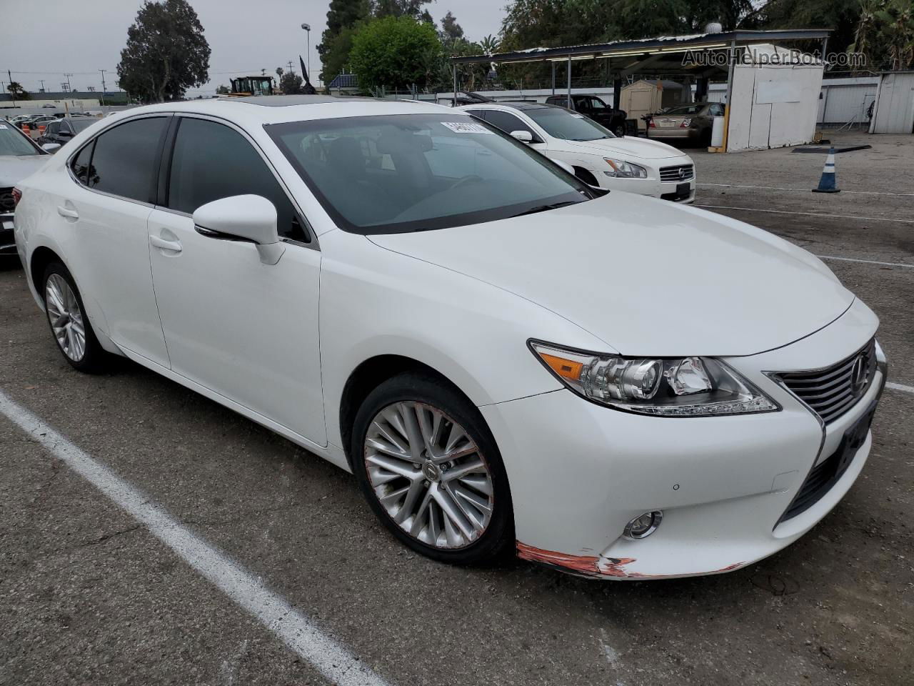 2014 Lexus Es 350 White vin: JTHBK1GG1E2104986