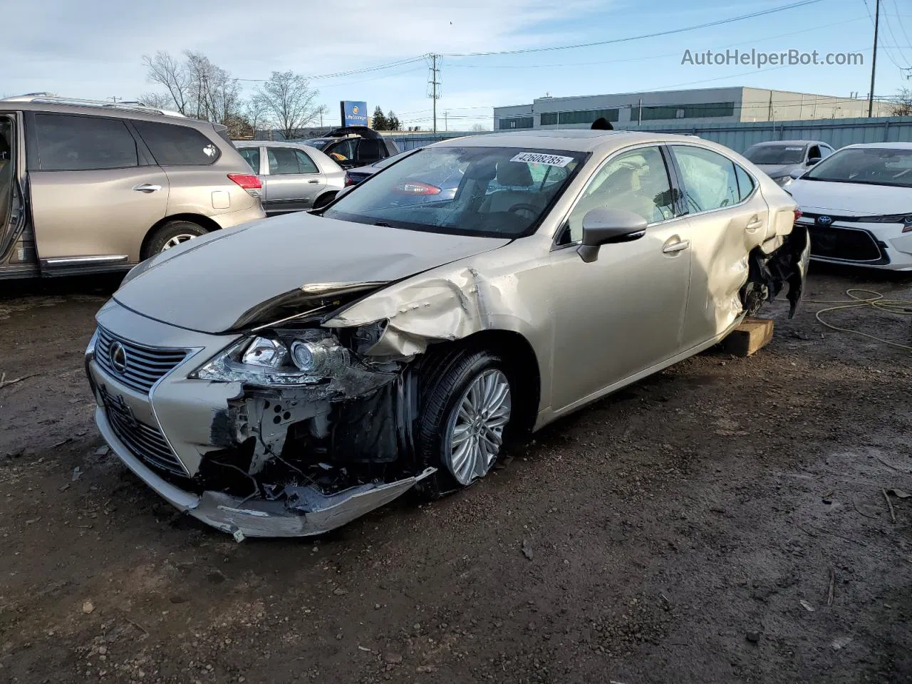 2015 Lexus Es 350 Желто-коричневый vin: JTHBK1GG1F2157687