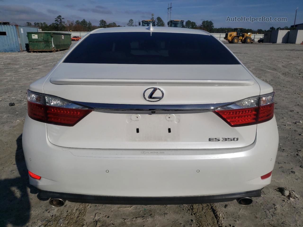 2015 Lexus Es 350 Белый vin: JTHBK1GG1F2164753