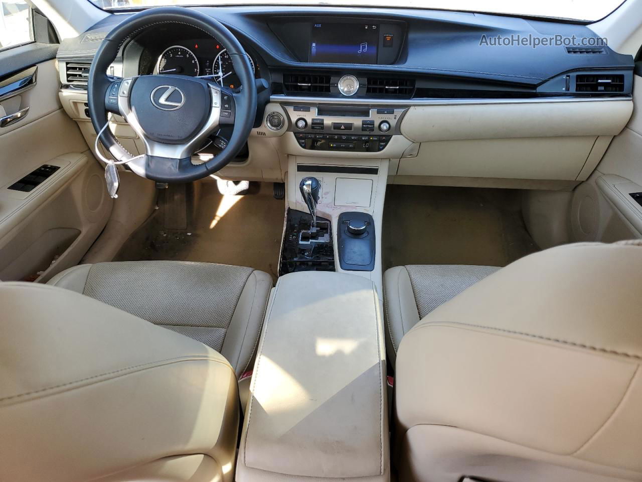 2015 Lexus Es 350 White vin: JTHBK1GG1F2180693