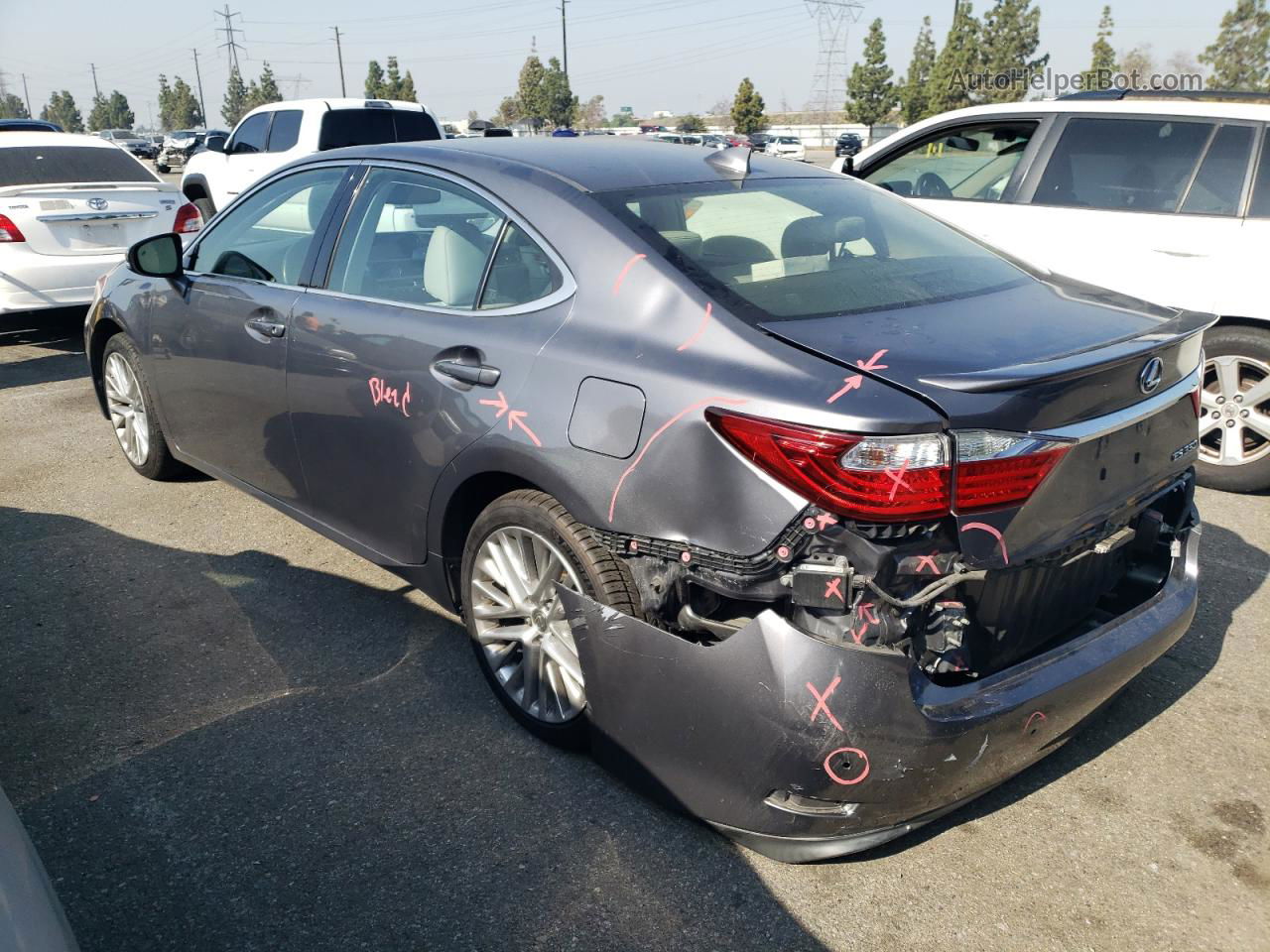 2015 Lexus Es 350 Gray vin: JTHBK1GG1F2186686