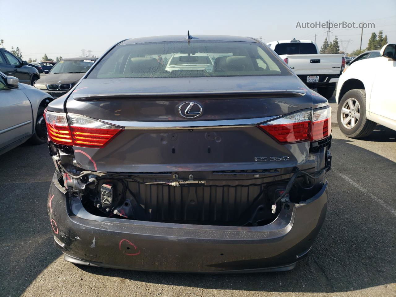 2015 Lexus Es 350 Gray vin: JTHBK1GG1F2186686