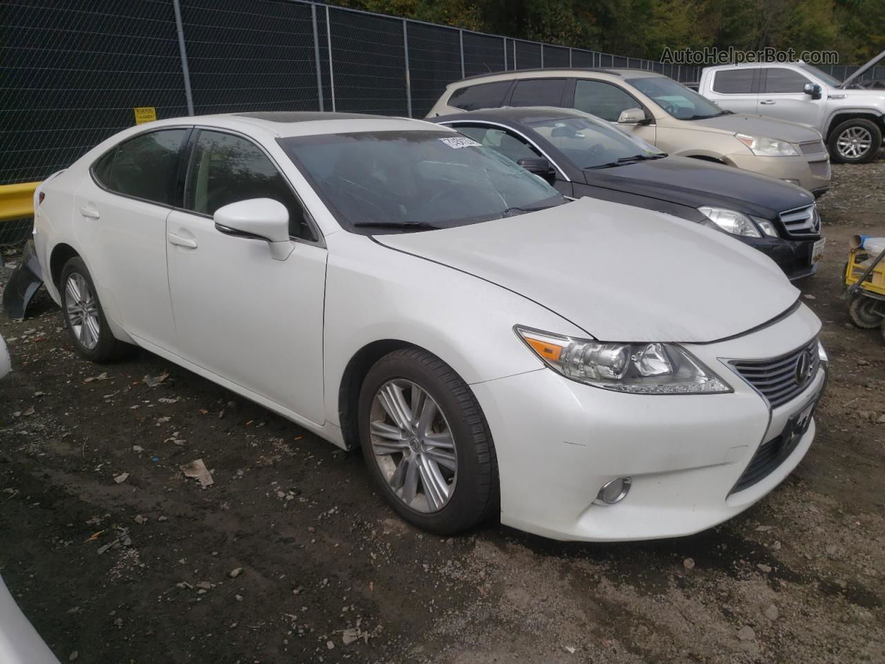 2015 Lexus Es 350 White vin: JTHBK1GG1F2187997