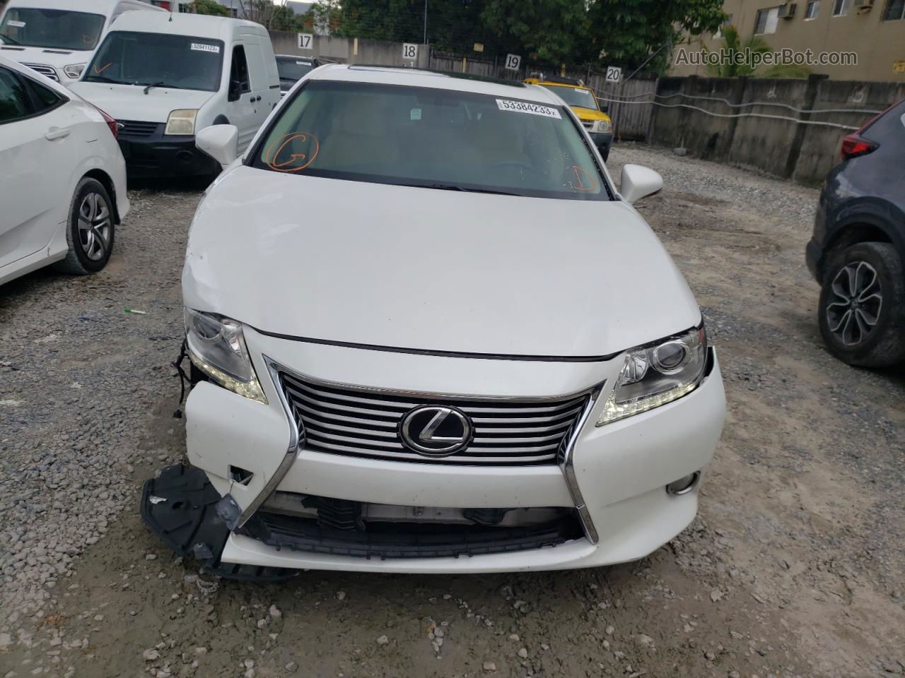 2015 Lexus Es 350 White vin: JTHBK1GG1F2200201