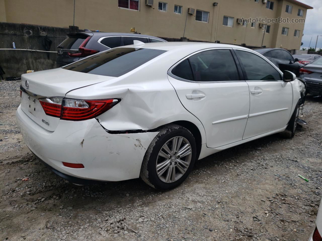 2015 Lexus Es 350 White vin: JTHBK1GG1F2200201