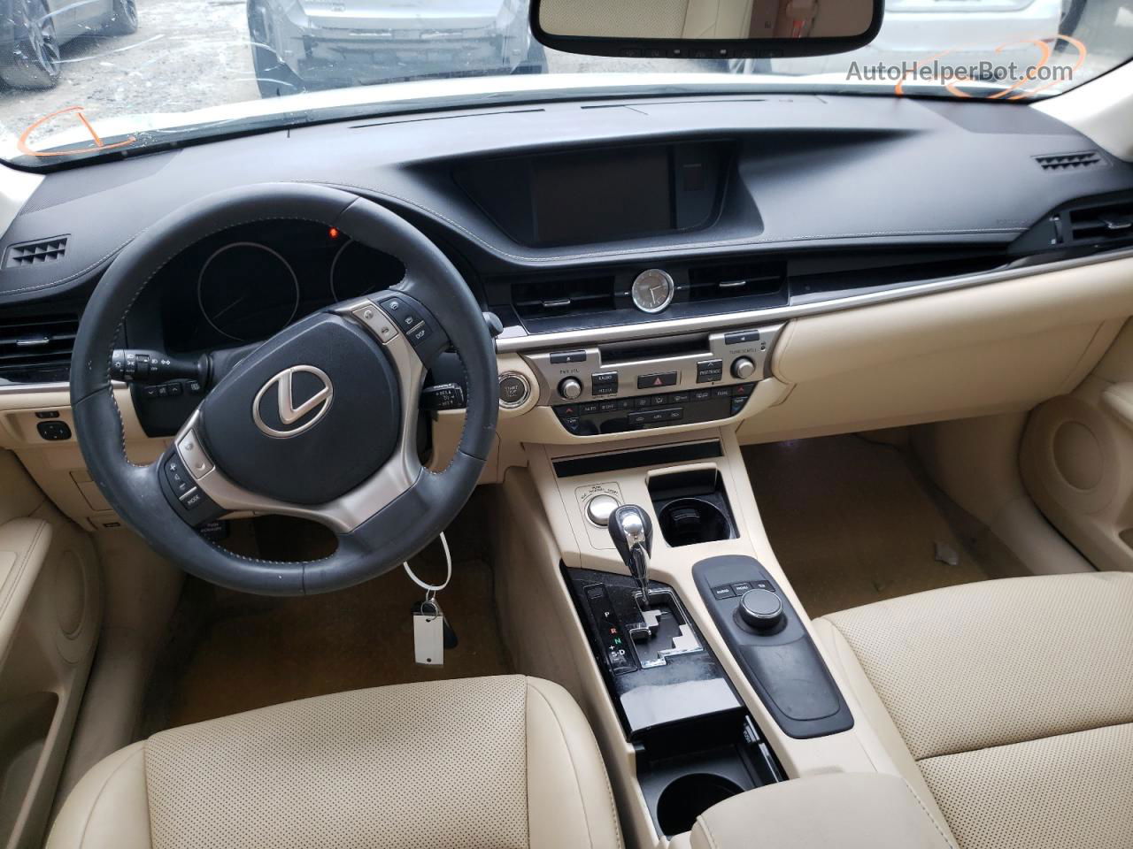 2015 Lexus Es 350 Белый vin: JTHBK1GG1F2200201