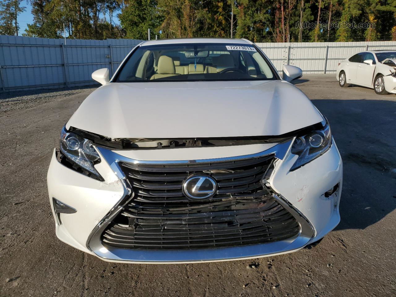 2016 Lexus Es 350 White vin: JTHBK1GG1G2226010