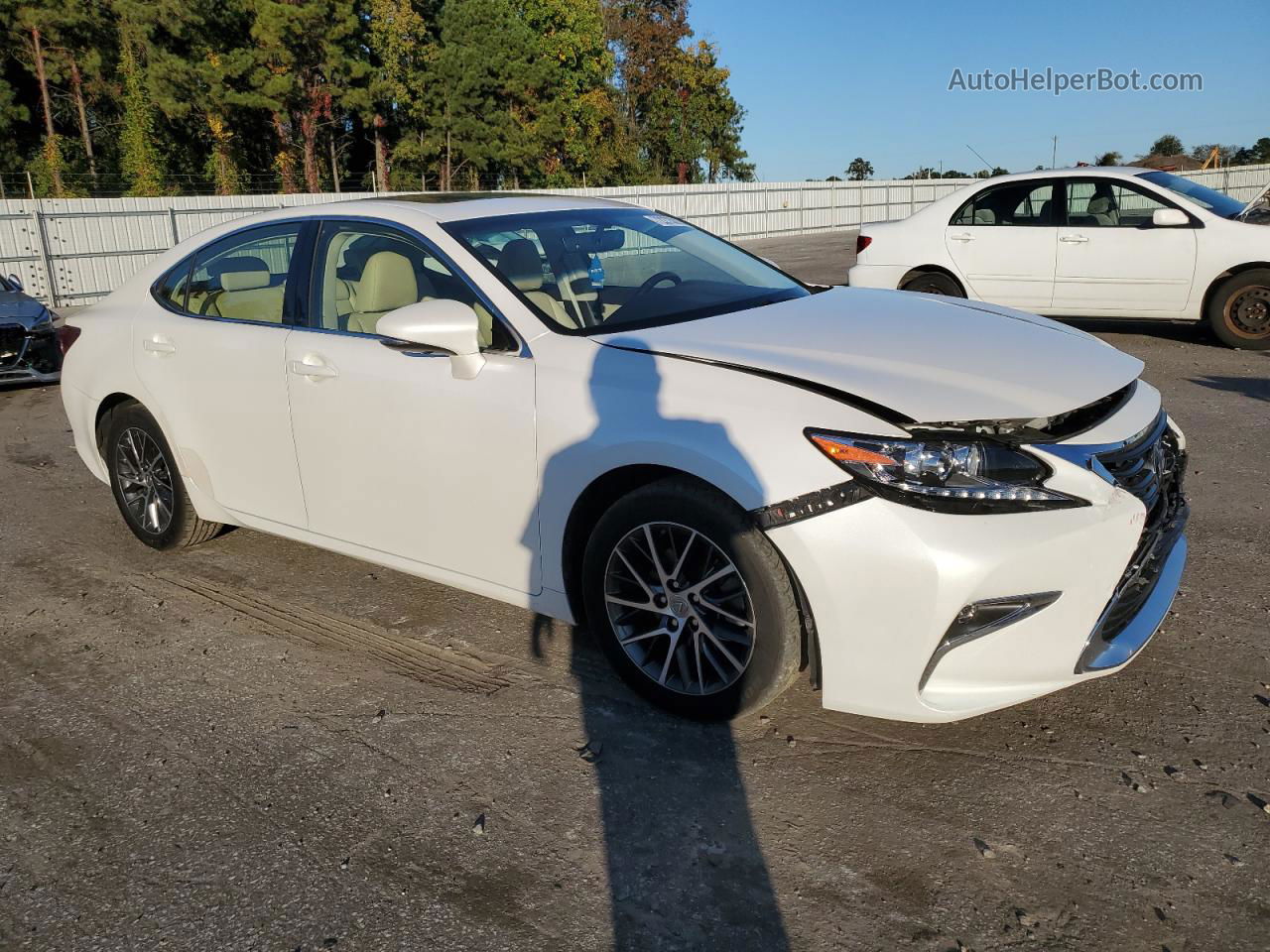 2016 Lexus Es 350 Белый vin: JTHBK1GG1G2226010