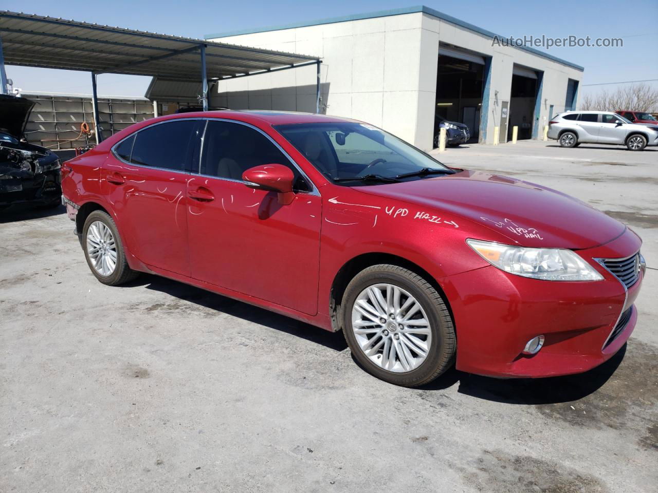 2013 Lexus Es 350 Красный vin: JTHBK1GG2D2008251