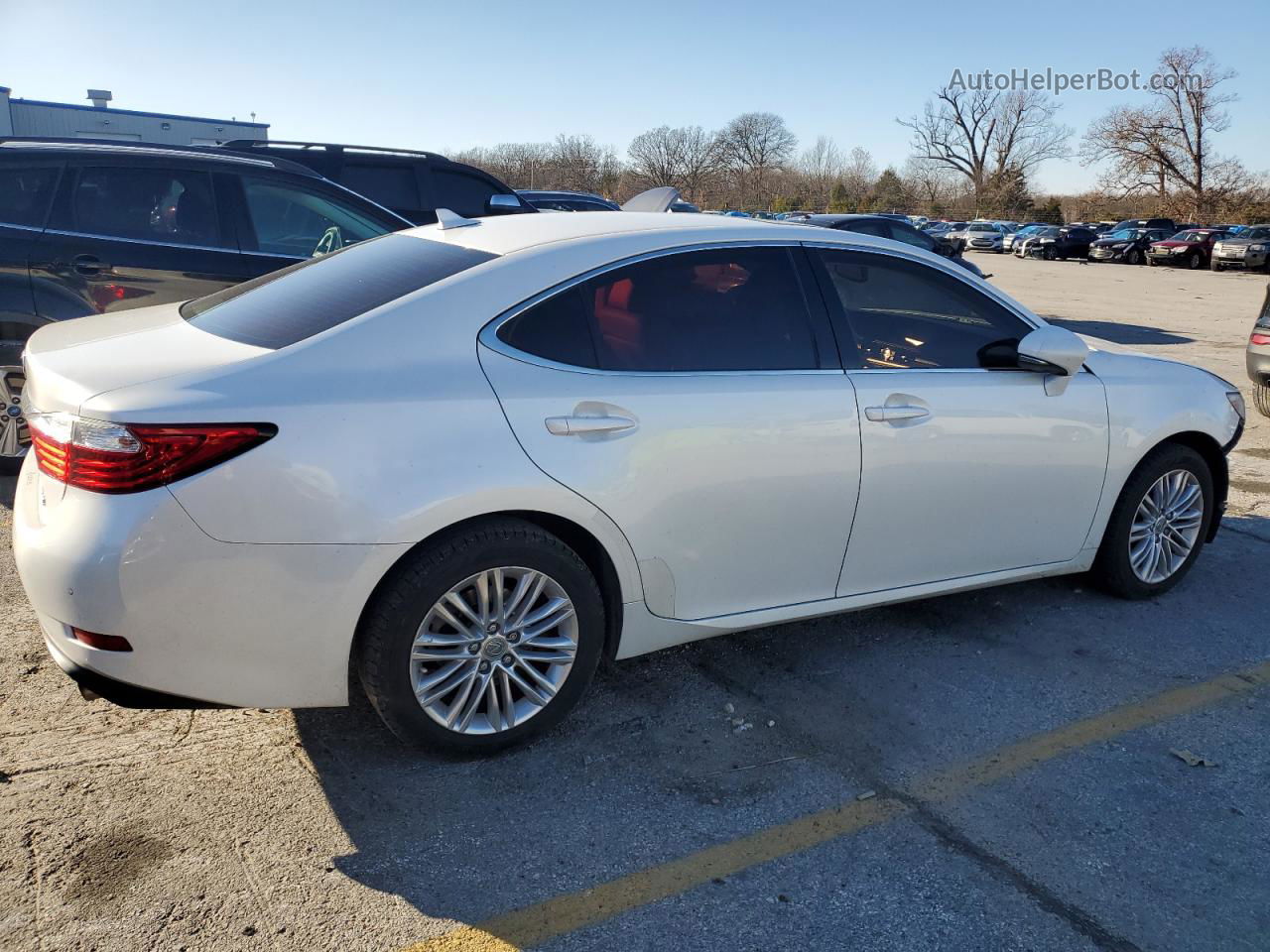 2013 Lexus Es 350 White vin: JTHBK1GG2D2026779