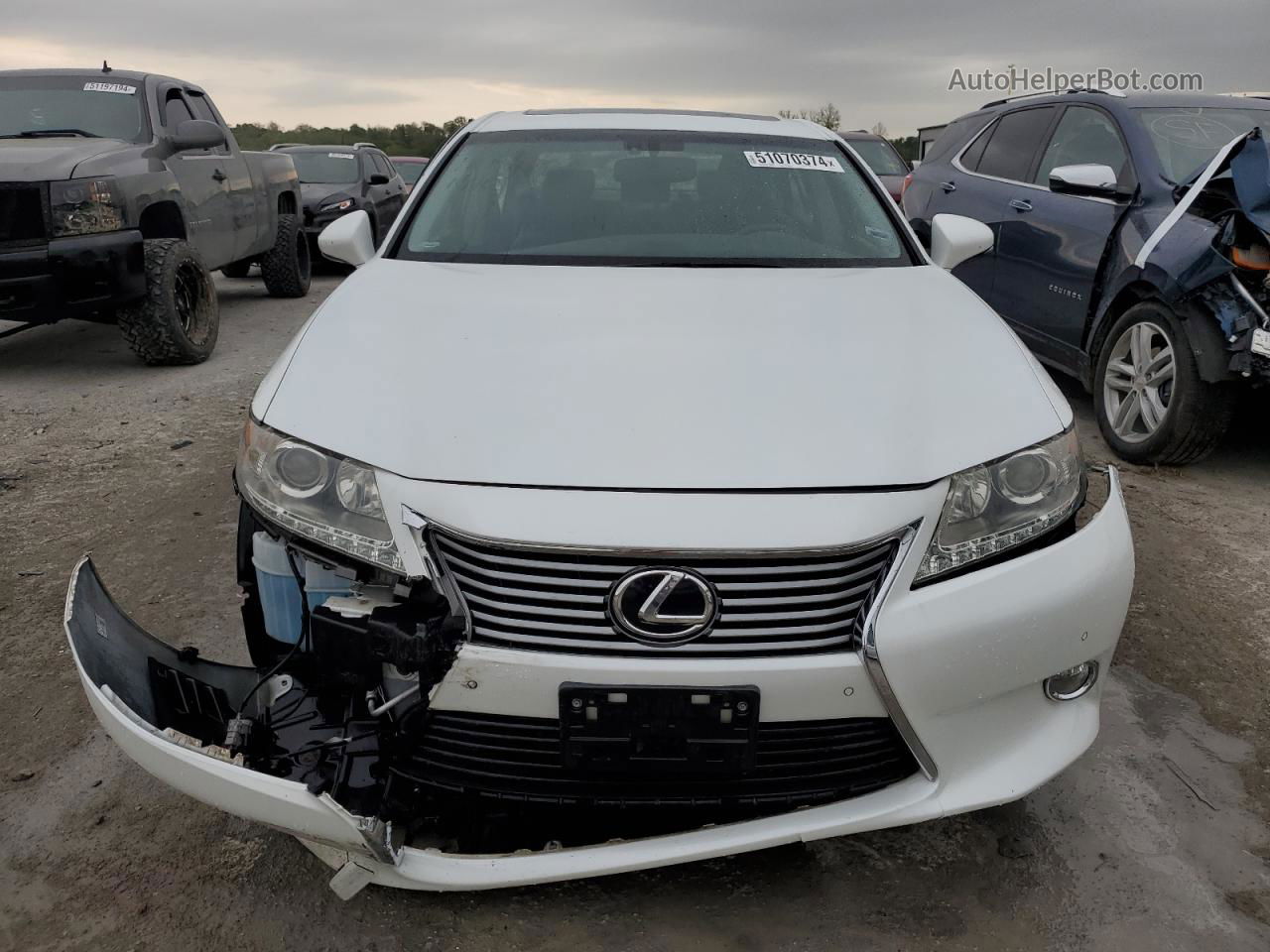 2013 Lexus Es 350 Белый vin: JTHBK1GG2D2061466