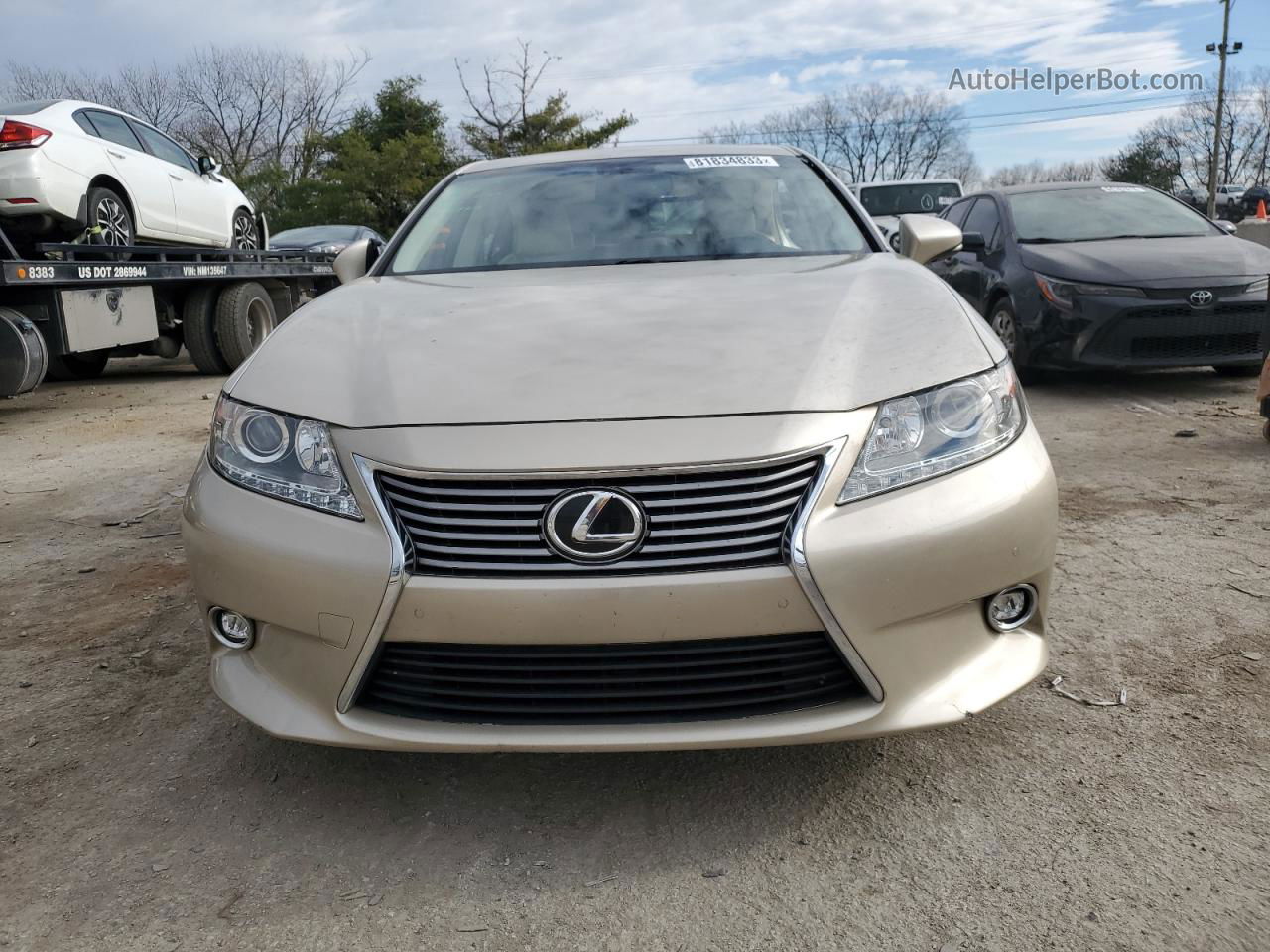 2014 Lexus Es 350 Бежевый vin: JTHBK1GG2E2087163