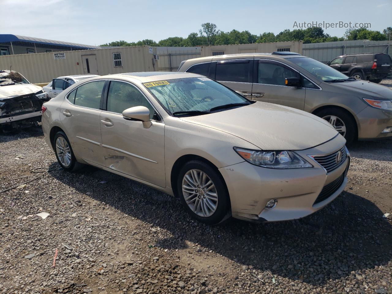 2014 Lexus Es 350 Золотой vin: JTHBK1GG2E2149502