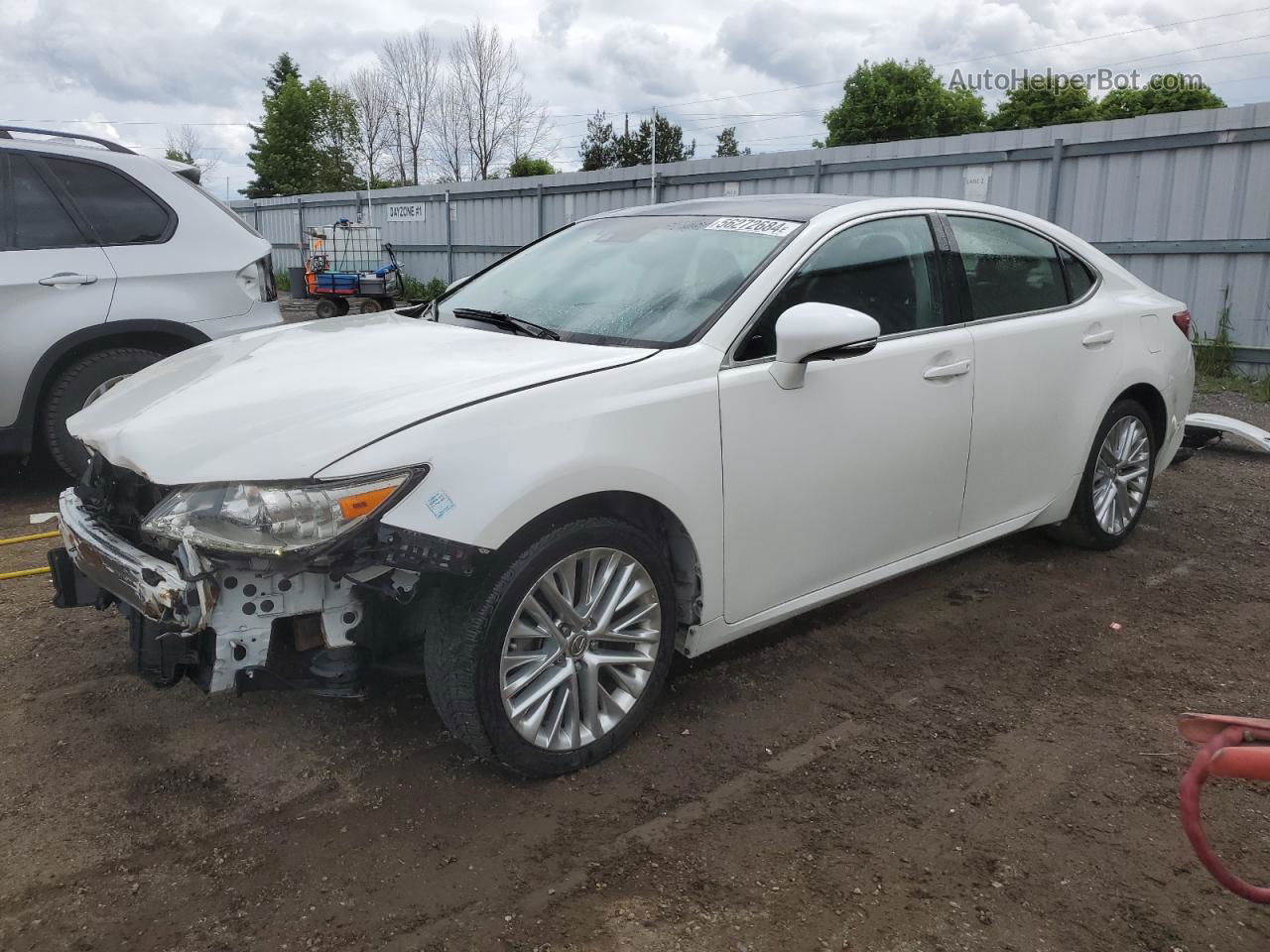 2015 Lexus Es 350 White vin: JTHBK1GG2F2155804