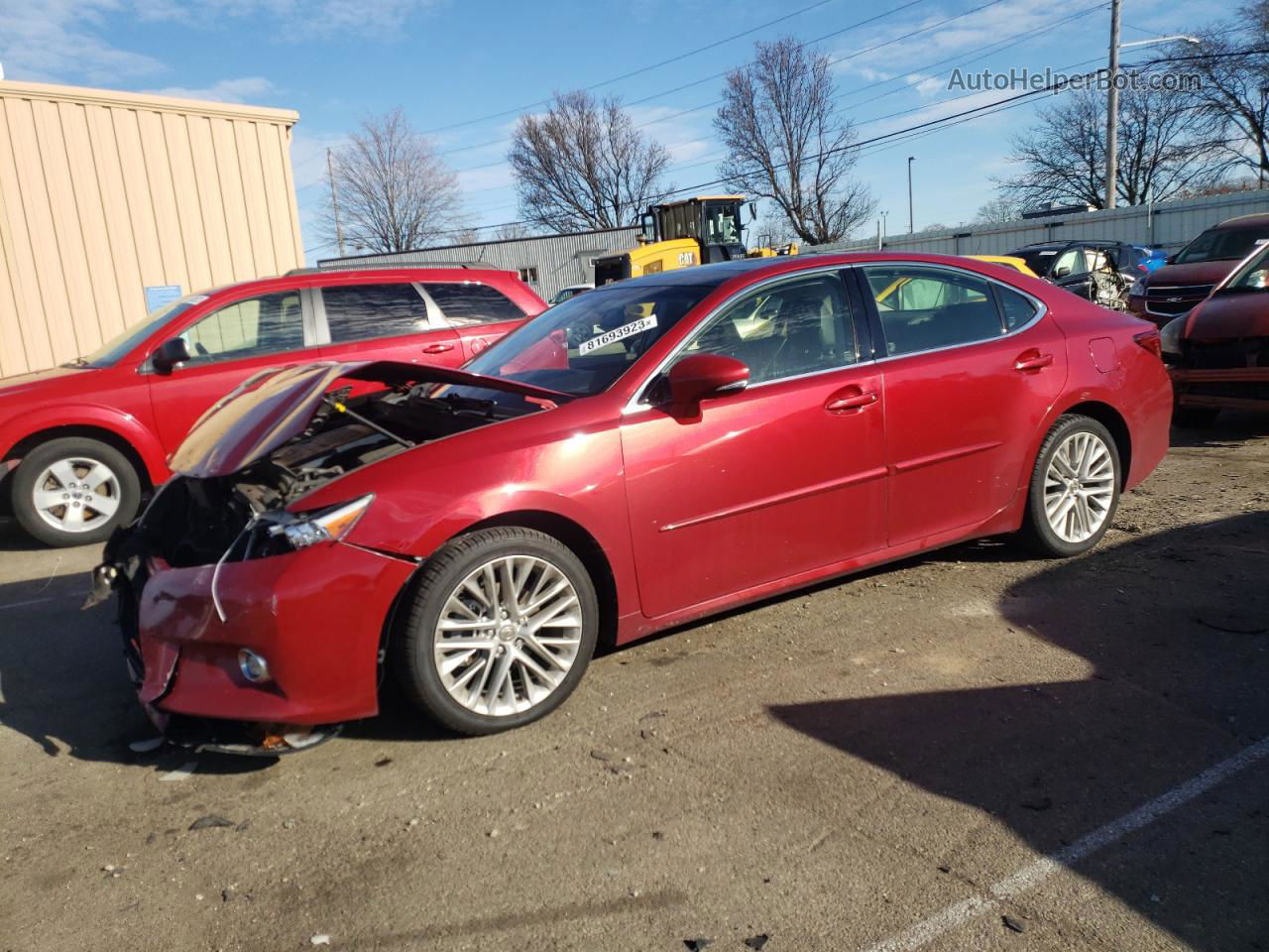 2015 Lexus Es 350 Red vin: JTHBK1GG2F2159707