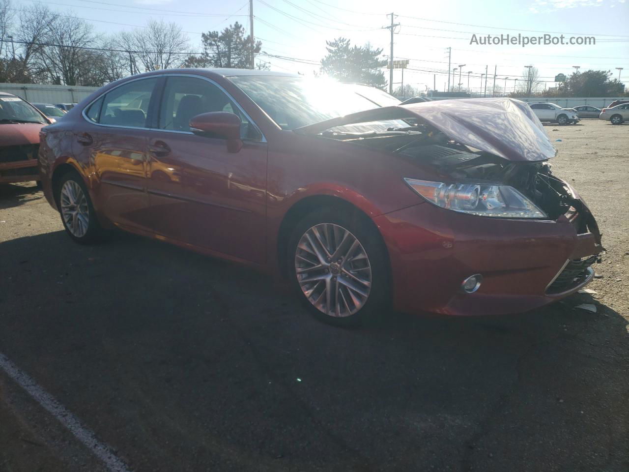 2015 Lexus Es 350 Red vin: JTHBK1GG2F2159707